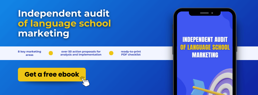 banner self-guided marketing audit for language school