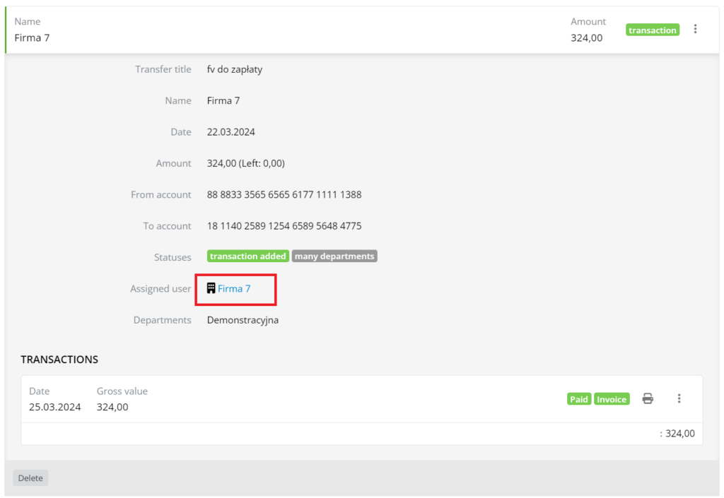 payment imports list