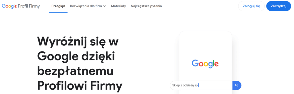 tak założysz konto w Google Moja Firma