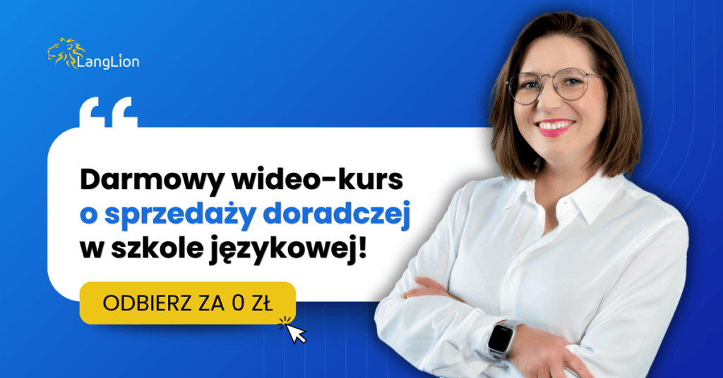 Wideokurs o sprzedaży doradczej dla szkół językowych