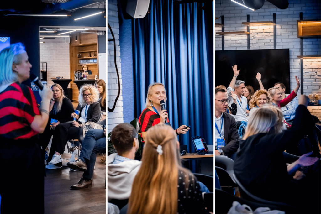 Luiza Wójtowicz-Waga podczas prelekcji: 5 nawyków właściciela szkoły pozwalających szybciej reagować na zmiany