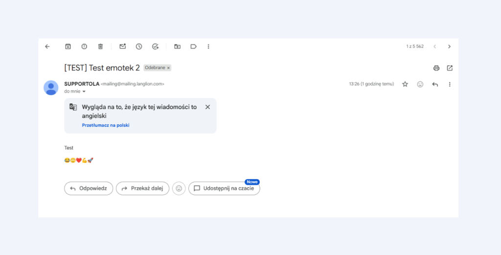 Emoji w mailingach i aktualnościach