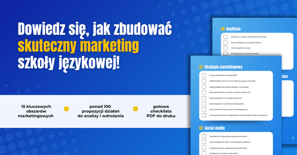 Samodzielny audyt marketingu szkoły - checklista 